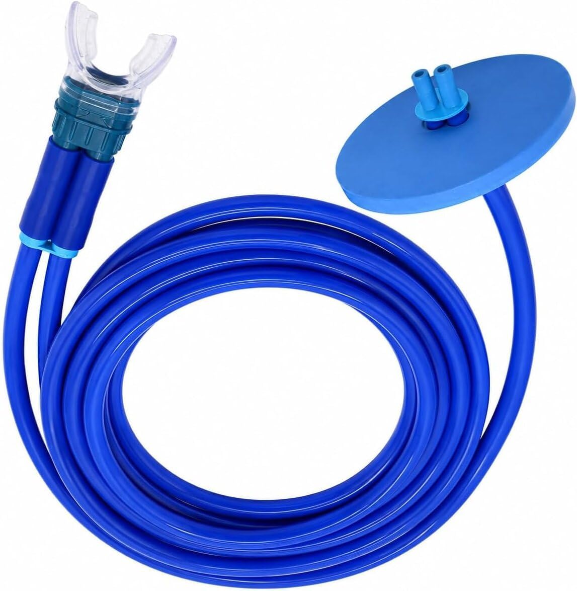 Photo 1 of 118-Inch Full Dry Long Snorkel Tube for Adults, Portable Underwater Breathing Device with High-Visibility Safety Float and Silicone Mouthpiece for Swimming and Diving