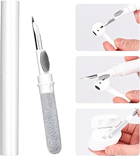 Dacitiery Airpod Cleaning Kit, Wireless Earphone Cleaner Kit, AirPod/AirPod Pro Cleaning Pen with Sponge, Brush, Metal Tip, Multifunctional Cleaner Kit for Earbuds, Charging Cases,Keyboard,Camera