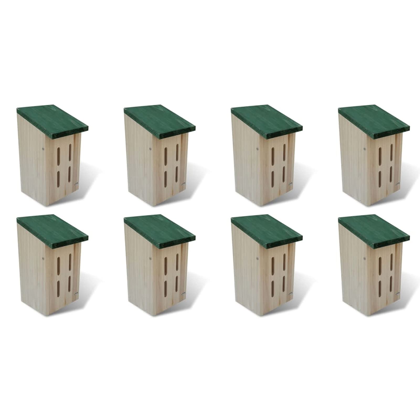 Tidyard 8X Schmetterlingshaus Insektenhotel Nistkasten Schmetterlingskasten Holz 14 x 15 x 22 cm