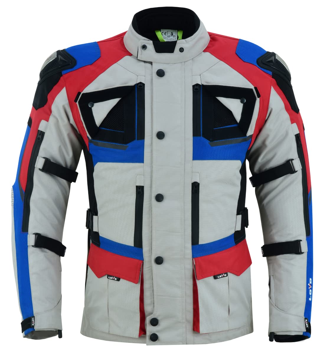 LOVO - Chaqueta Moto Tricapa 4 Estaciones Unisex - Protección Total para Hombre y Mujer en Verano e Invierno - Cazadora Moto de Alta Protección con Longitud 3/4 - Ideal para Rutas Todo el Año