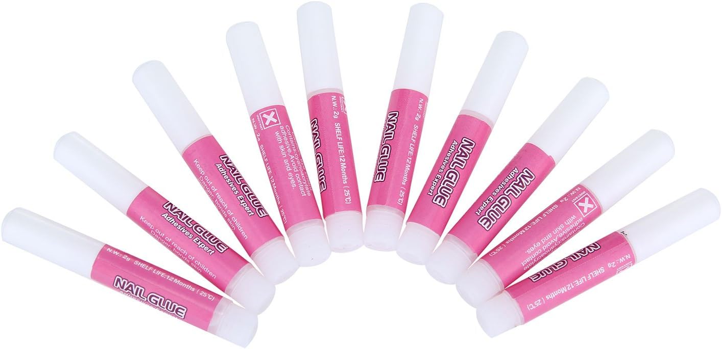 10 x 2g Mini ProfessionaL Beauty Nail False Art Decorate Tips Acrylic Glue