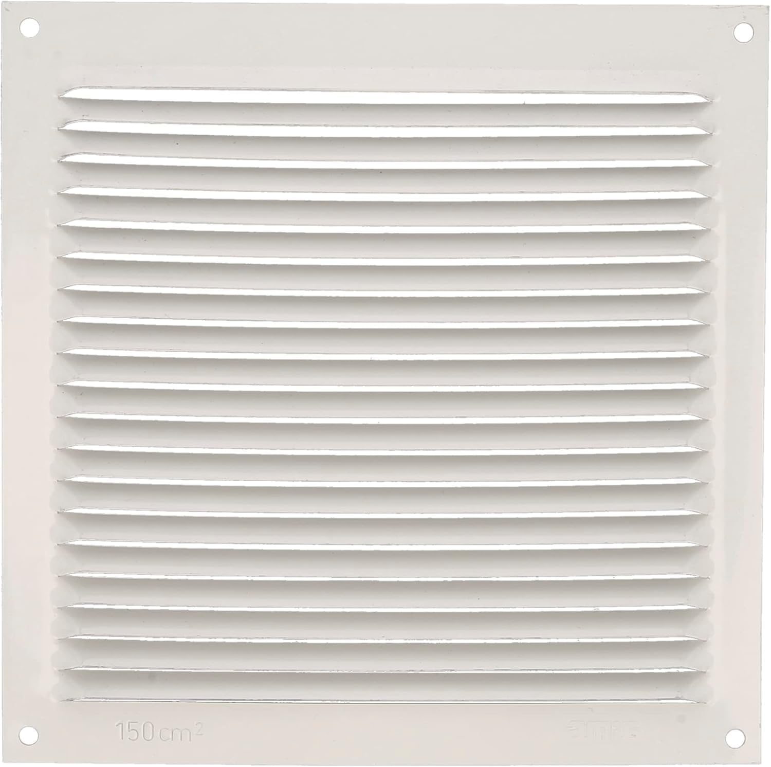 Amig - Square Aluminium Ventilation Grille, White, 170 x 170 mm