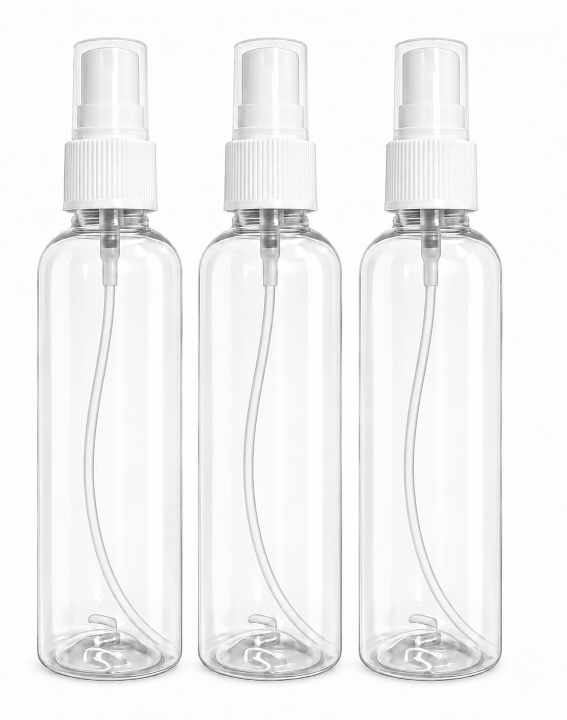 100 ml Transparent Plastic Empty Refillable Reusable Fine Mist Spray Bottle Container For Sanitizer, Perfume, Rose Water, Travel, Home Care, Other Diy (Pack Of 3)-image-35