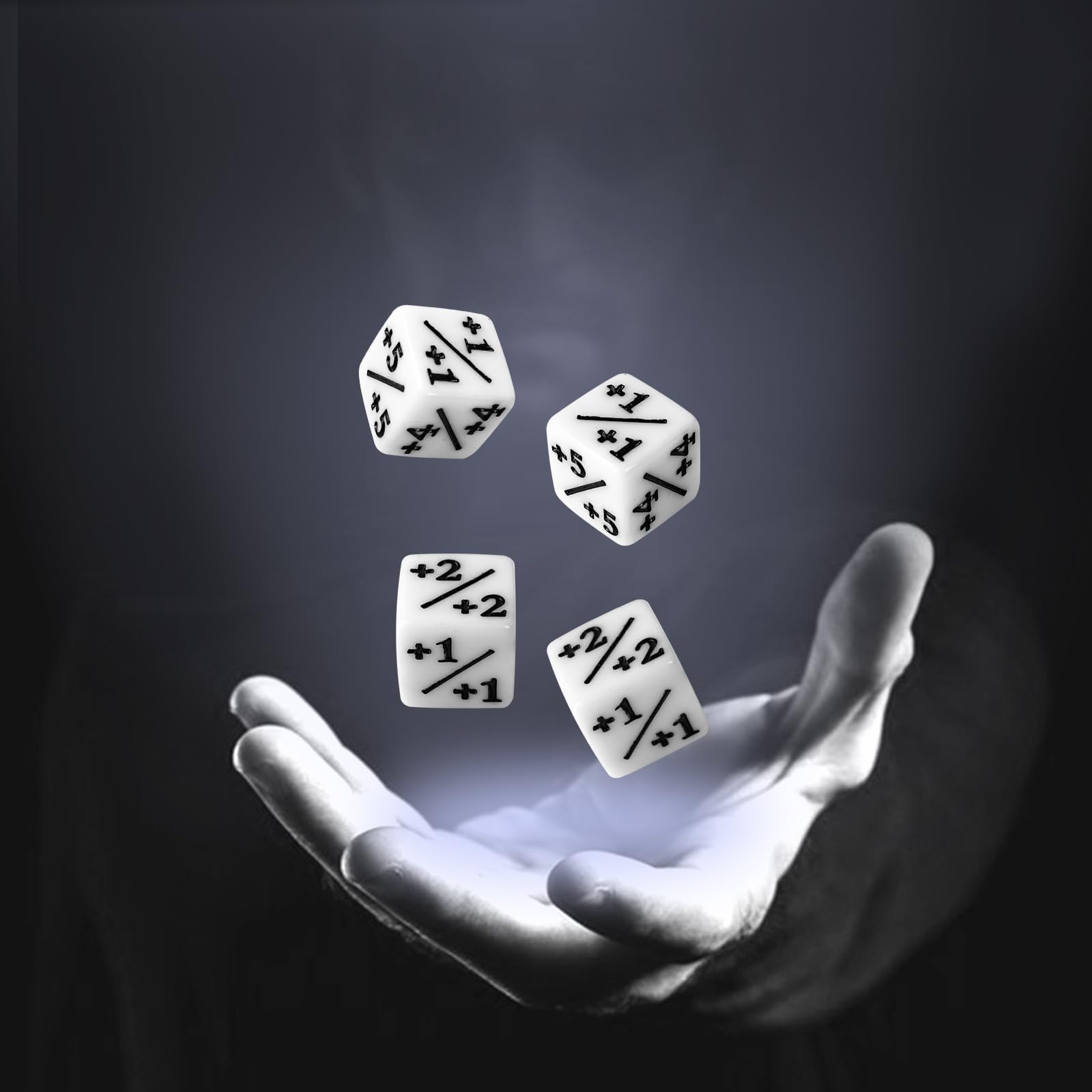 Set di 24 contatori dadi, D6, contatore dadi, CCG, accessori per gioco di carte, con sacchetti