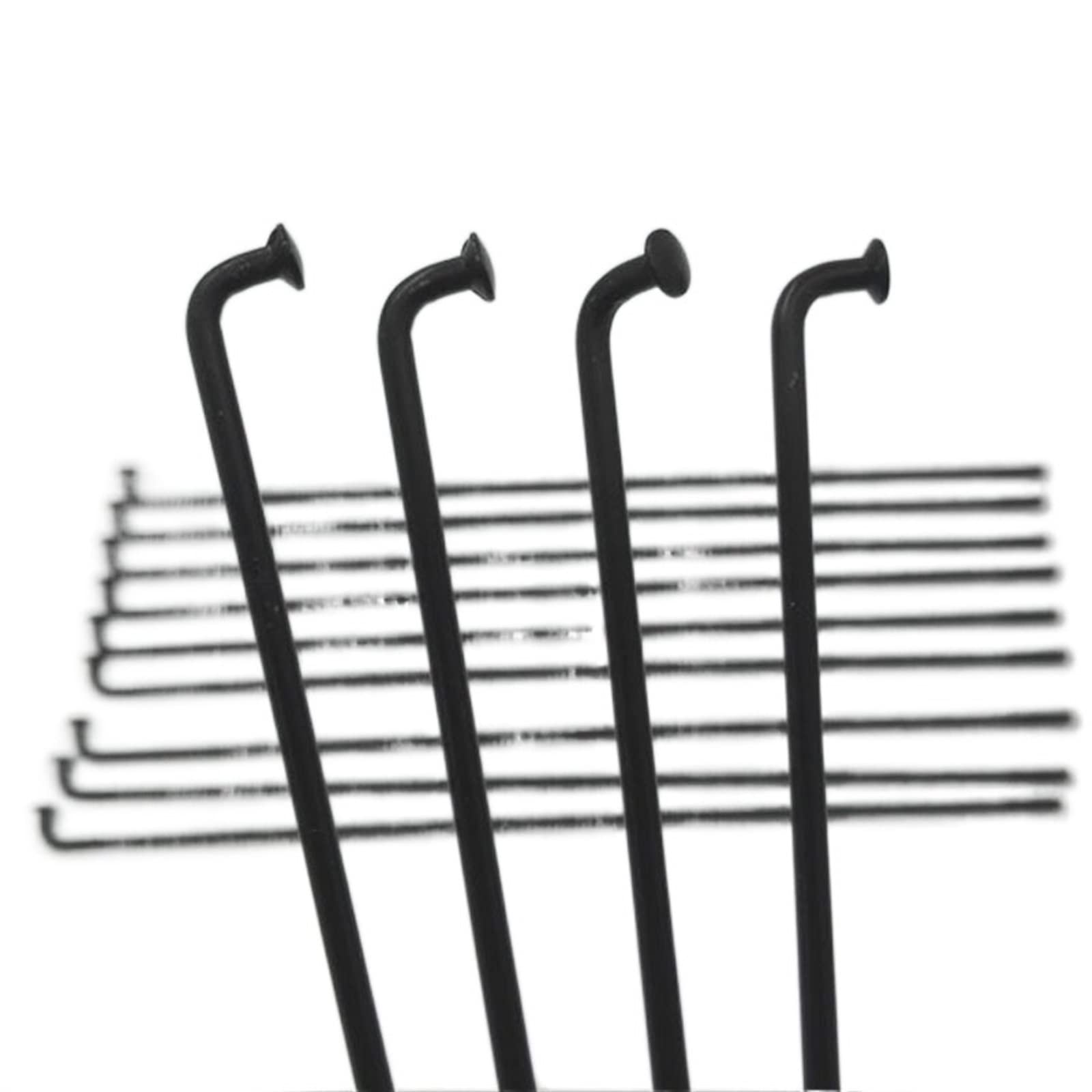 20 Piezas Un Lote 12 K 2.6 mm E-bike Radios Color Negro 45 # Acero Material Eléctrico Bicicleta Motor Rueda Radios Con Pezones
