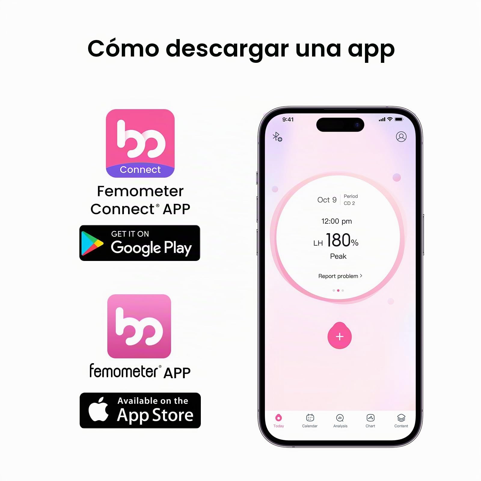 Femometer Anillo Inteligente Seguimiento Fertilidad Ovulación Sensor Temperatura Sincronización Automática Talla 7