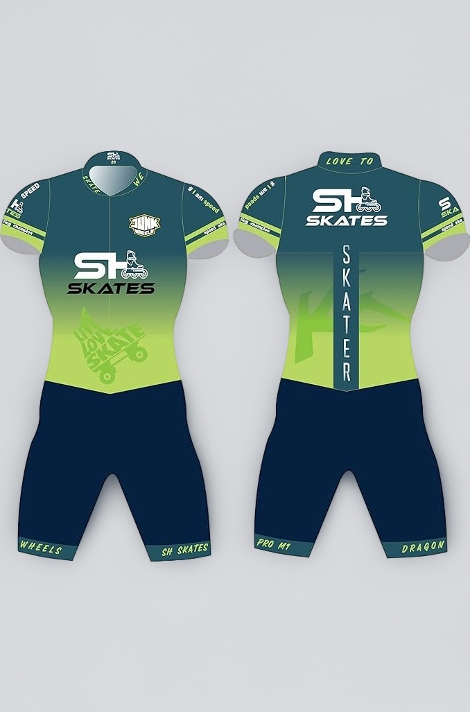 Skinsuit for Skating and Cycling half Sublimation