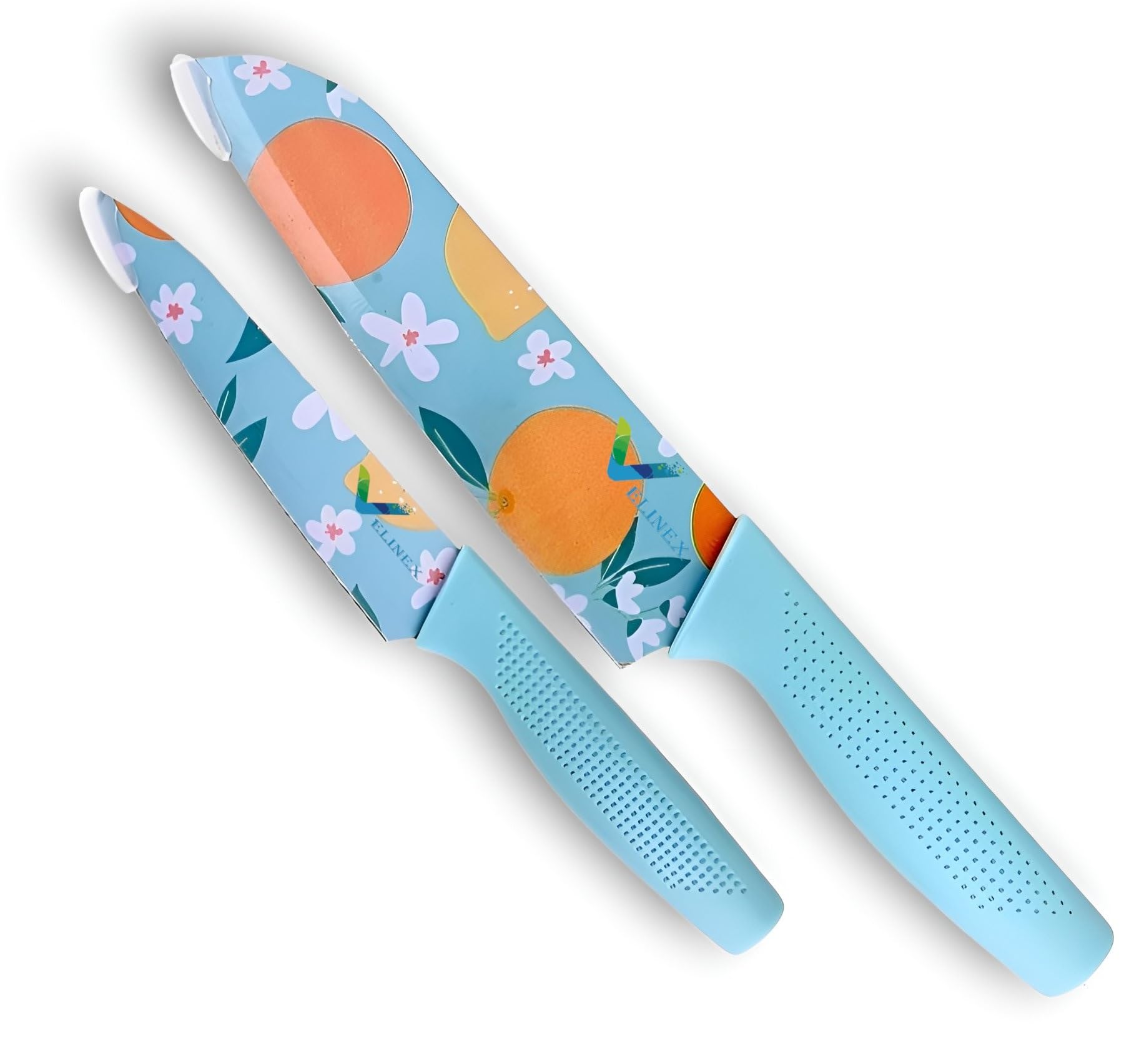 VELINEX® Stainless Steel Kitchen Knife Set Fruit Printed Coated Blade, Paring & santoku Knife & Non-Slip Ergonomic Comfort Grip Handle Cooking Knife (Knife M-A/M-B Pack of 2) (B0CM25YTW9) Amazon Price History, Amazon Price Tracker