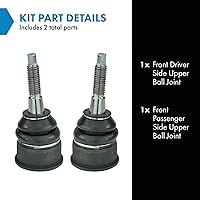 Vista 470 de TRQ, junta de rótula inferior delantera para el lado del conductor y del acompañante