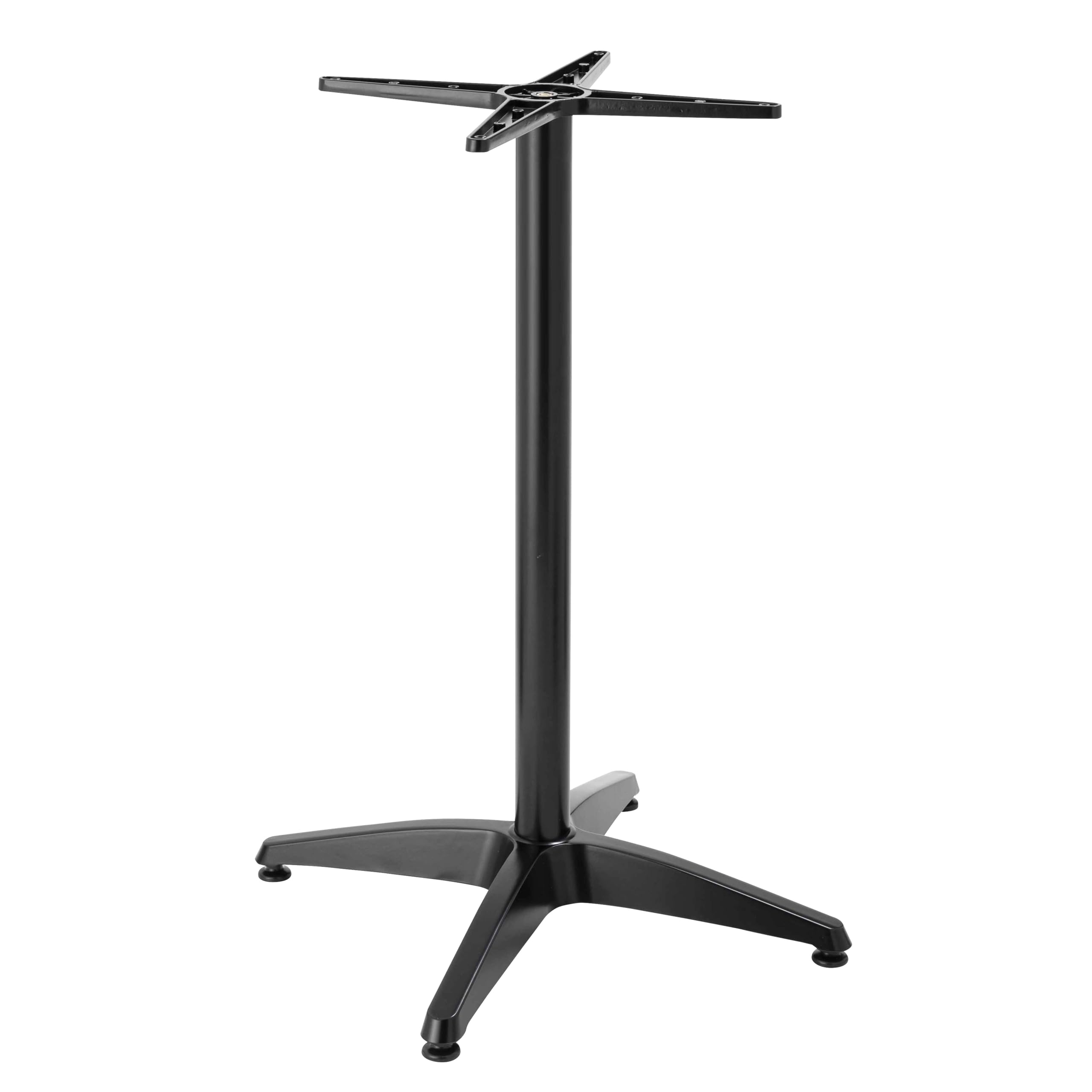 Oviala Pied de Table Ajustable 72/110 cm en Aluminium Noir