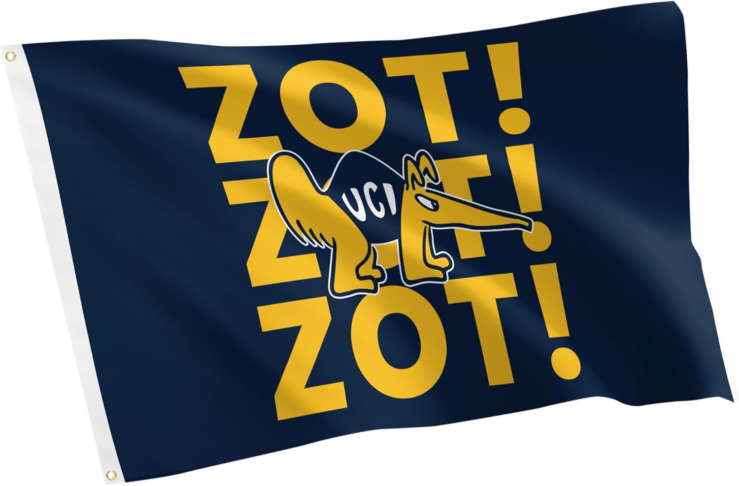 Desert Cactus University of California Irvine Flag - 3 x 5 Feet UCI Anteaters Banner, Indoor/Outdoor Durable Fabric, 100% Polyester Design(F1)