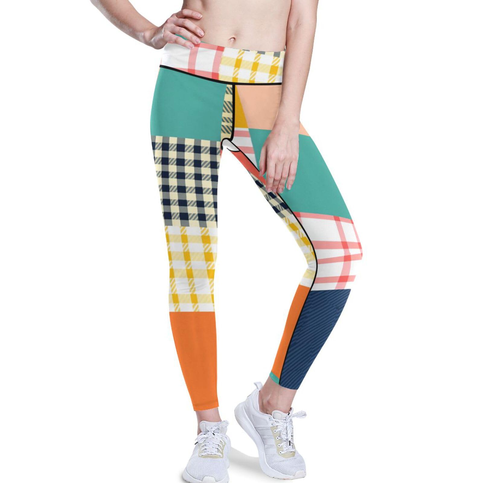 Leggings atléticos de cintura alta que no se bajan con control de abdomen y bolsillos seguros 8