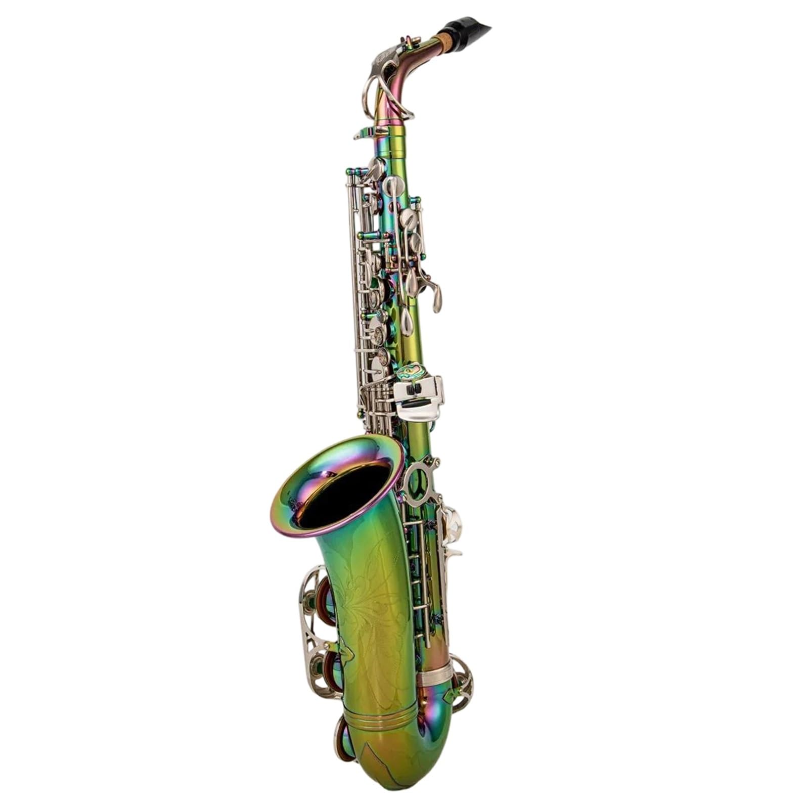 Sassofoni Sassofono Contralto In Mi Bemolle In Ottone Con Finitura Laccata Iridescente Fornito Custodia E Accessori