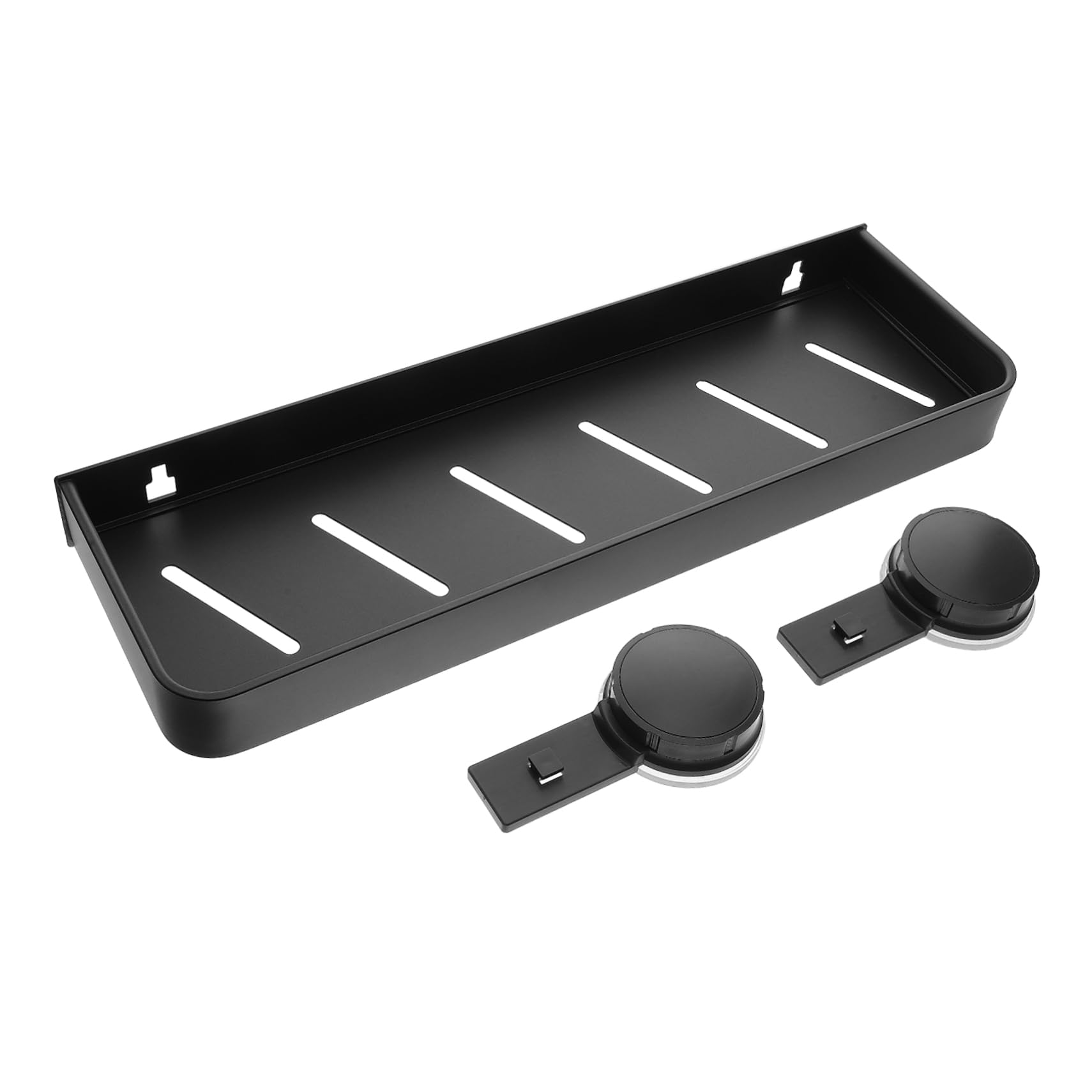 Ipetboom Suction Cup Bathroom Shelf Organizer Floating Storage for Toiletries Makeup No Drilling Required Easy Installation Stylish Dependable for