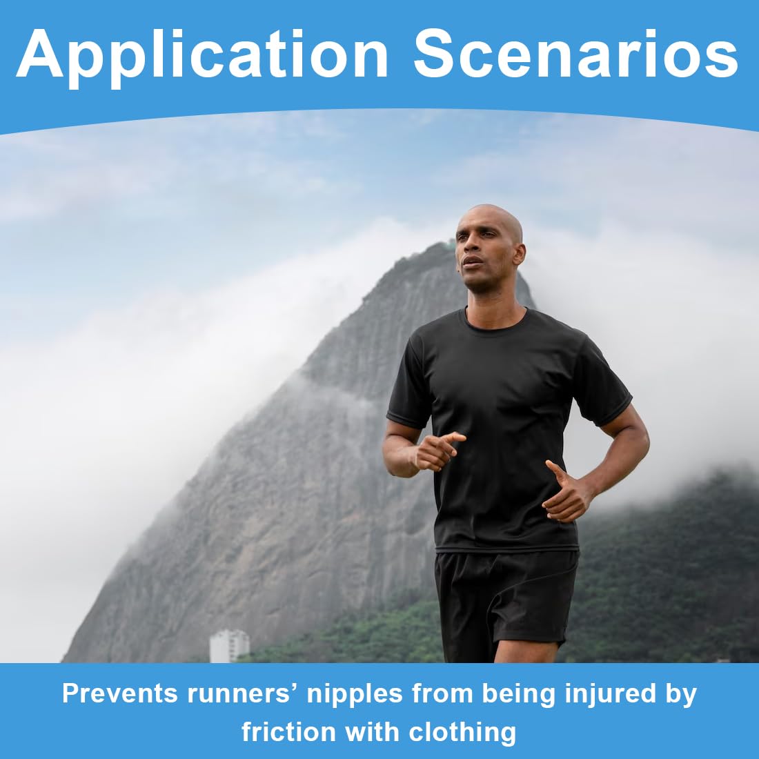 CPJJ 60 Piezas de Cubre pezones para Hombre Tapas de Pezón Desechables Pezoneras Adhesivas Invisibles Hipoalergénica Transpirable para Pezones Cubierta para Pezones Marathon Run Gear