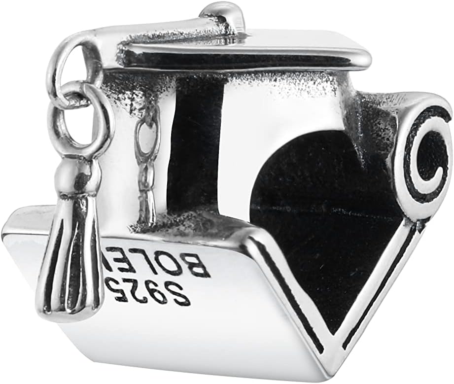 Graduation New Year Silver Charms Beads Pendants for Pandora Bracelets & Necklaces - Image 2