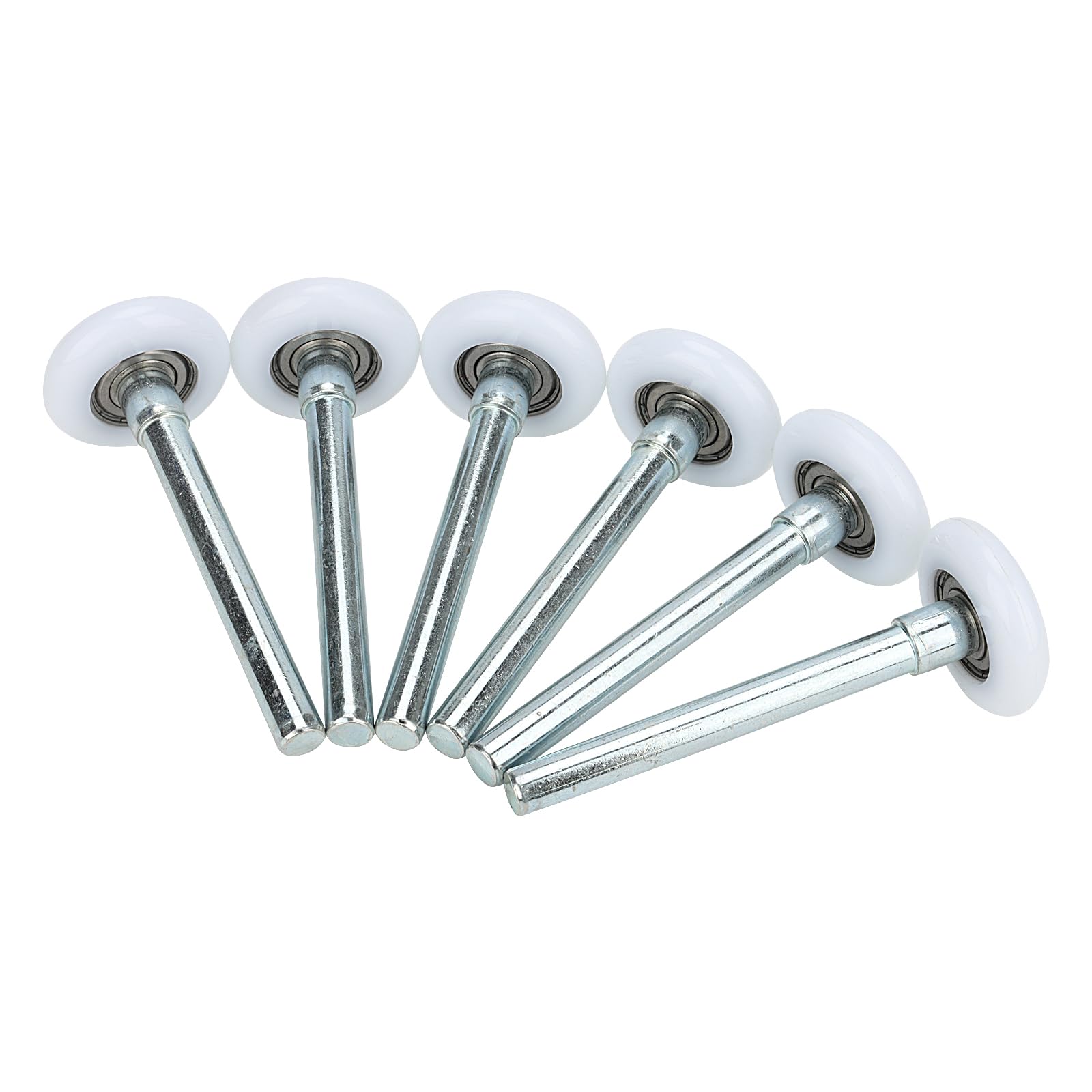 Aillsa Garagentor-Rollen 6200ZZ – Leise Nylon-Rollen, 10 Stück, 10,2 Cm Vorbau, Violett (für Tore Bis 2,1 M)