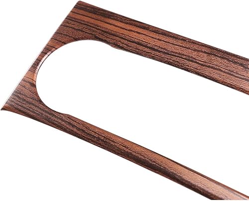 Miniatura 8 de YIWANG Marco de perilla de control central de ABS cromado para Mercedes Benz Clase C W204 2011-2014 Accesorios de coche (grano de madera de pino)