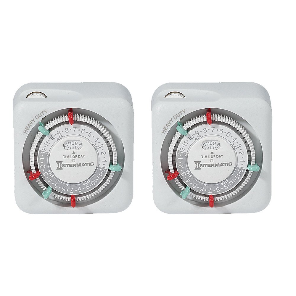 Timer Override Switch 15 Amp Plug Timer Intermatic TN111K 15-Amp Indoor Timer - 2-Pack 24 ...