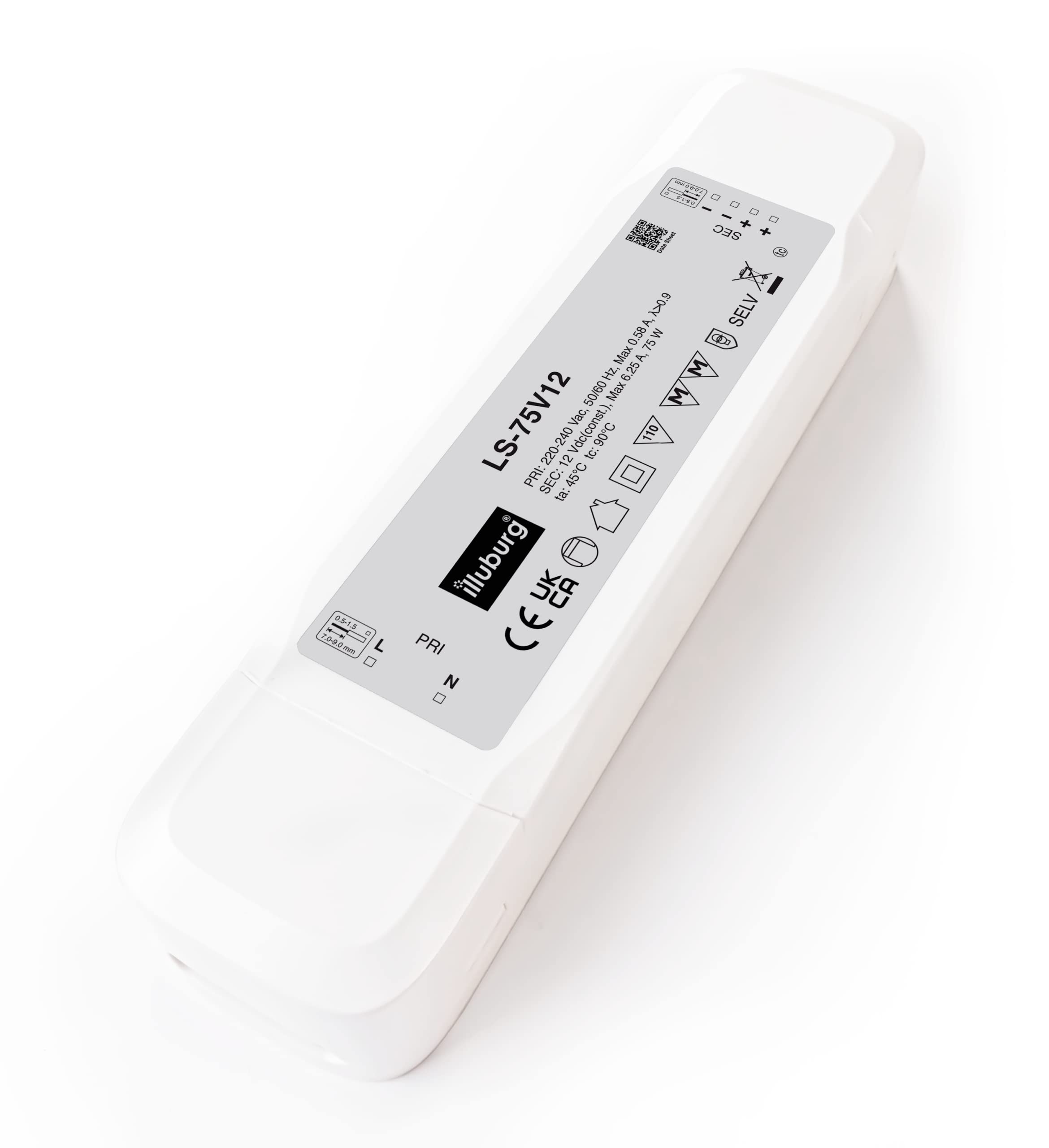 illuburg LED Driver 12V 75W Constant Voltage Flickerfree for LED Strip GU4 MR11 GU5.3 MR16 Power Supply Transformer โ image 1