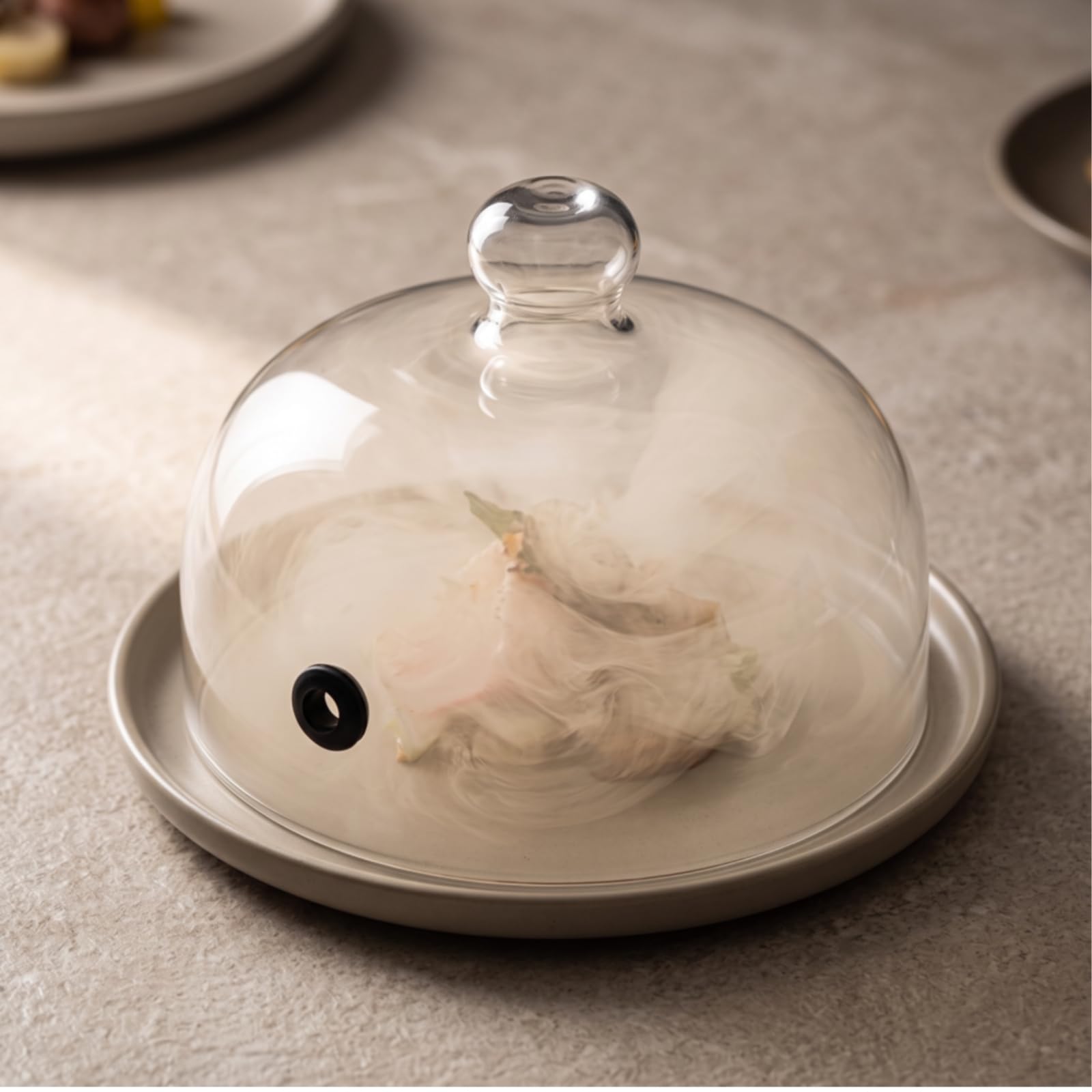 Cloche avec Trou Résistant Vaisselle, Diamètre 25 Cm, Hauteur Totale 16 Cm