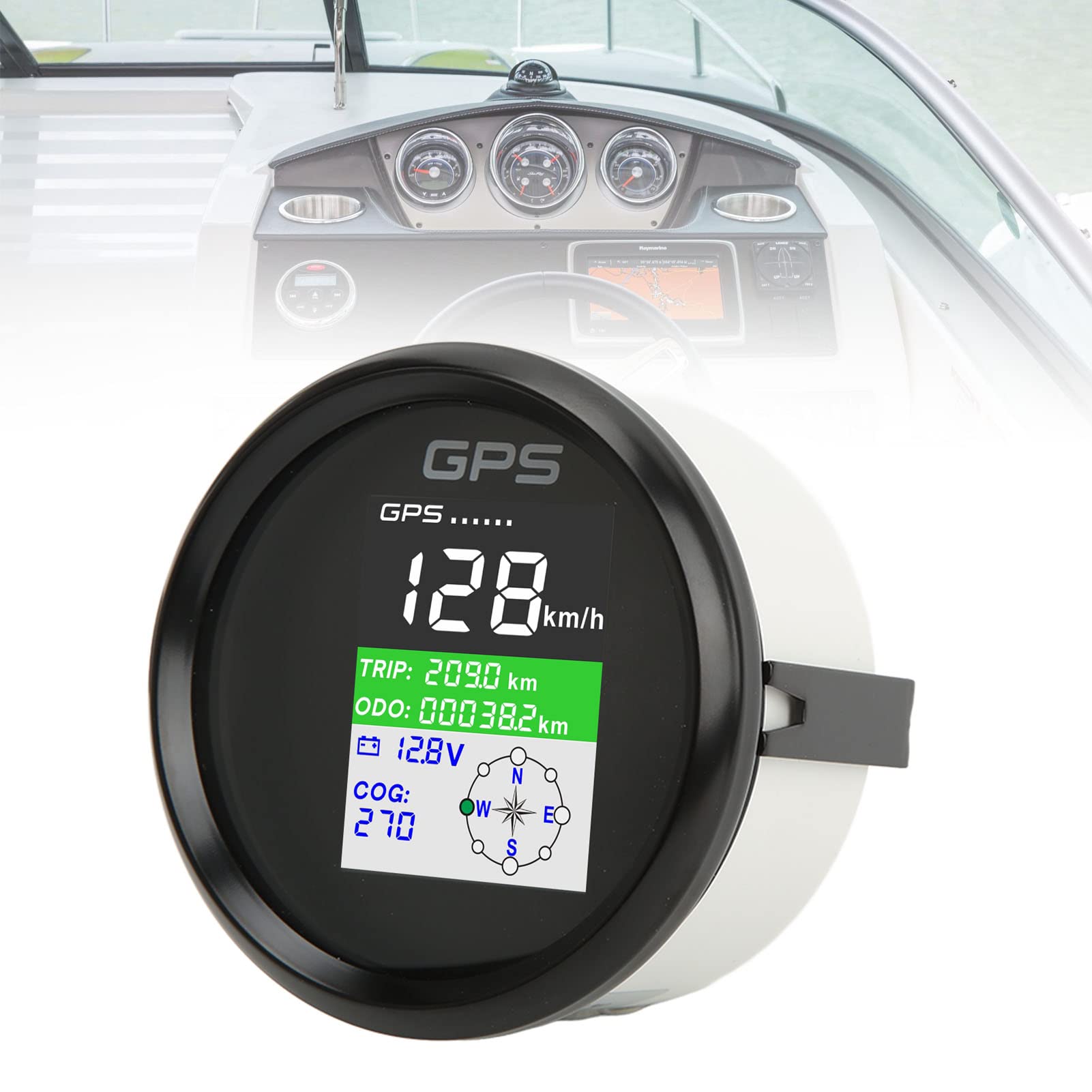 Compteur De Vitesse GPS étanche IP67 - 85 Mm, Rétroéclairage Rouge, Pour Bateau, Yacht, Véhicules - Précision 0-200 Km/h