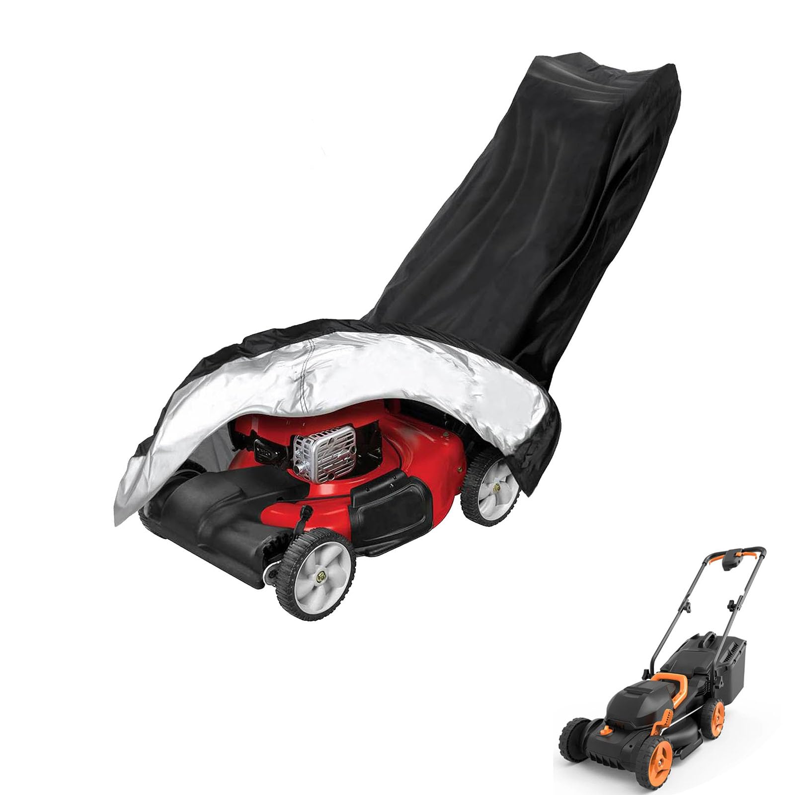 lawnmower cover Compatible with Worx WG958 ,waterproof and sun,suitable for indoor and outdoor use all year round, comes with a storage bag