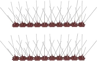 15 Foot Bird Nails, Stainless Steel Bird Deterrent Nails for Pigeons and Other Small Birds, Bird Deterrent Nails for Exterior, Keeps Birds Away, for Outdoor Roofs and Fences(4+2)