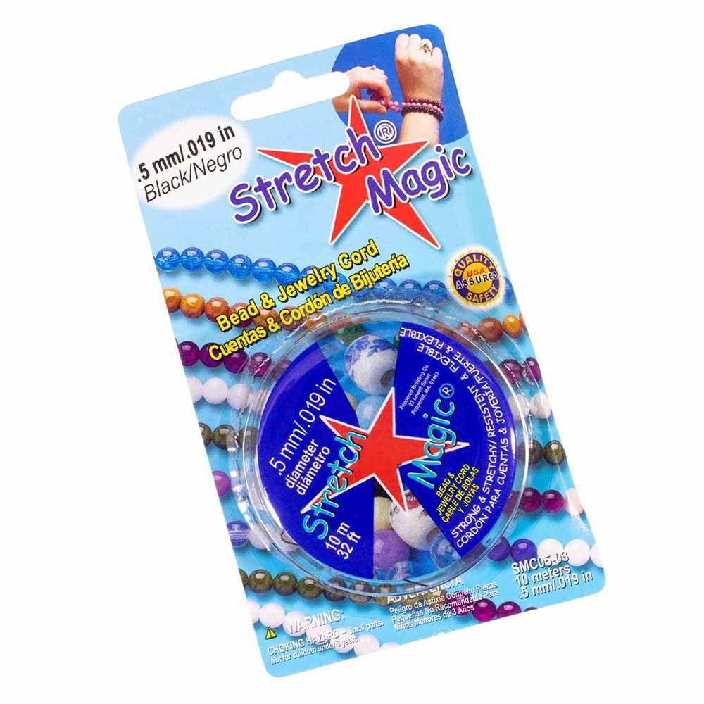 Pepperell Stretch Magic Bead Jewelry Elastic Cord String Line | Clear Pearl Black | 5M 25M 100M | 0.5mm 0.6mm 0.7mm 0.8mm 1mm Diameters