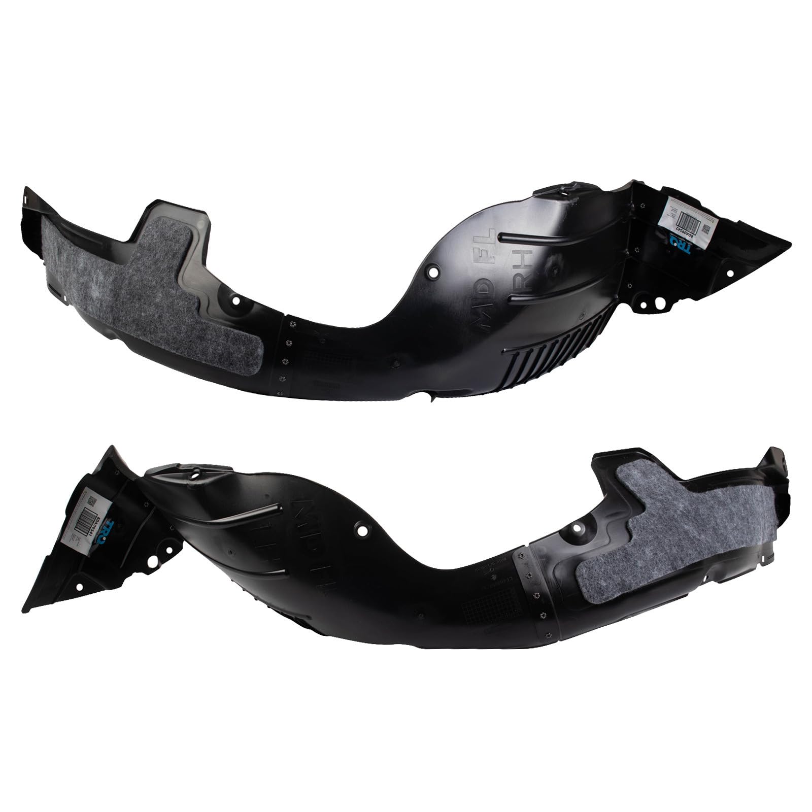 TRQ Inner Fender Liner Set Compatible with 2014-2016 Hyundai Elantra HY1248137 HY1249137
