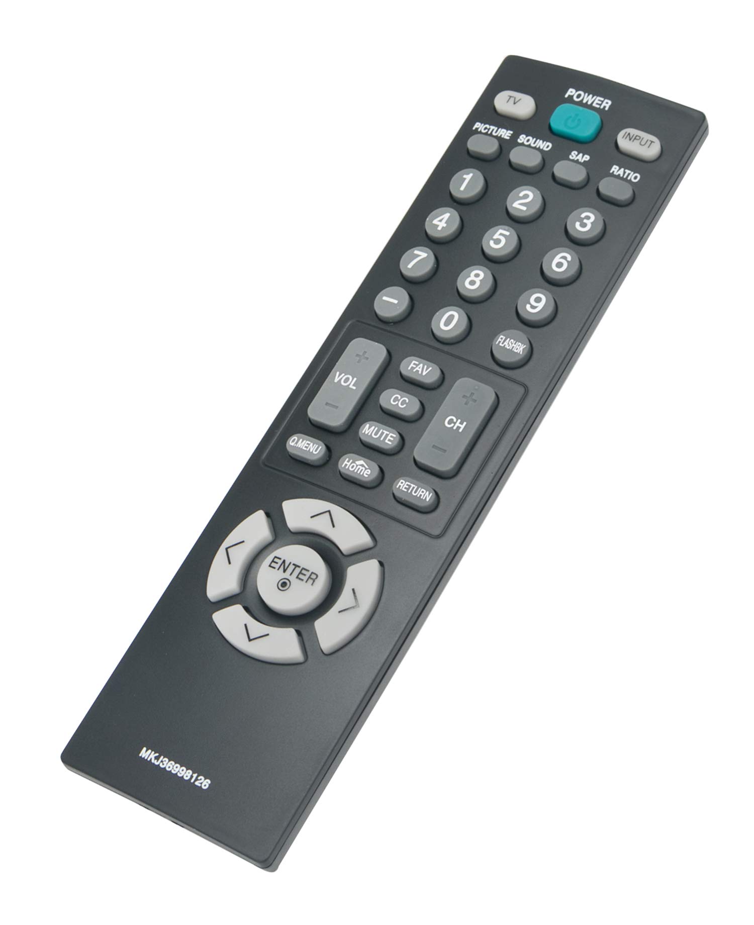 MKJ36998126 Replaced Remote fit for LG TV 32LV2400 42LV4400 47LV4400 55LV4400 32LV2400-UA 47LV4400-UA 55LV4400-UA 42LV4400-UA 32LV2400UA 47LV4400UA 55LV4400UA 42LV4400UA