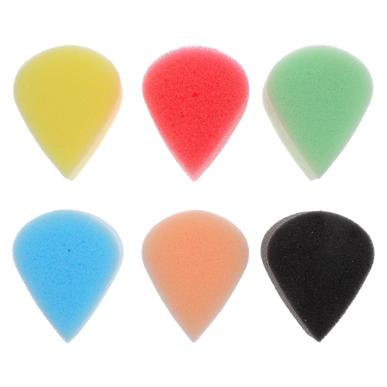 NUOBESTY Face Painting Sponges Tear Drop Shaped Makeup and Body Paint Sponges for Kids Art Class Halloween Festival with Comfortable Grip and Vibrant Colors