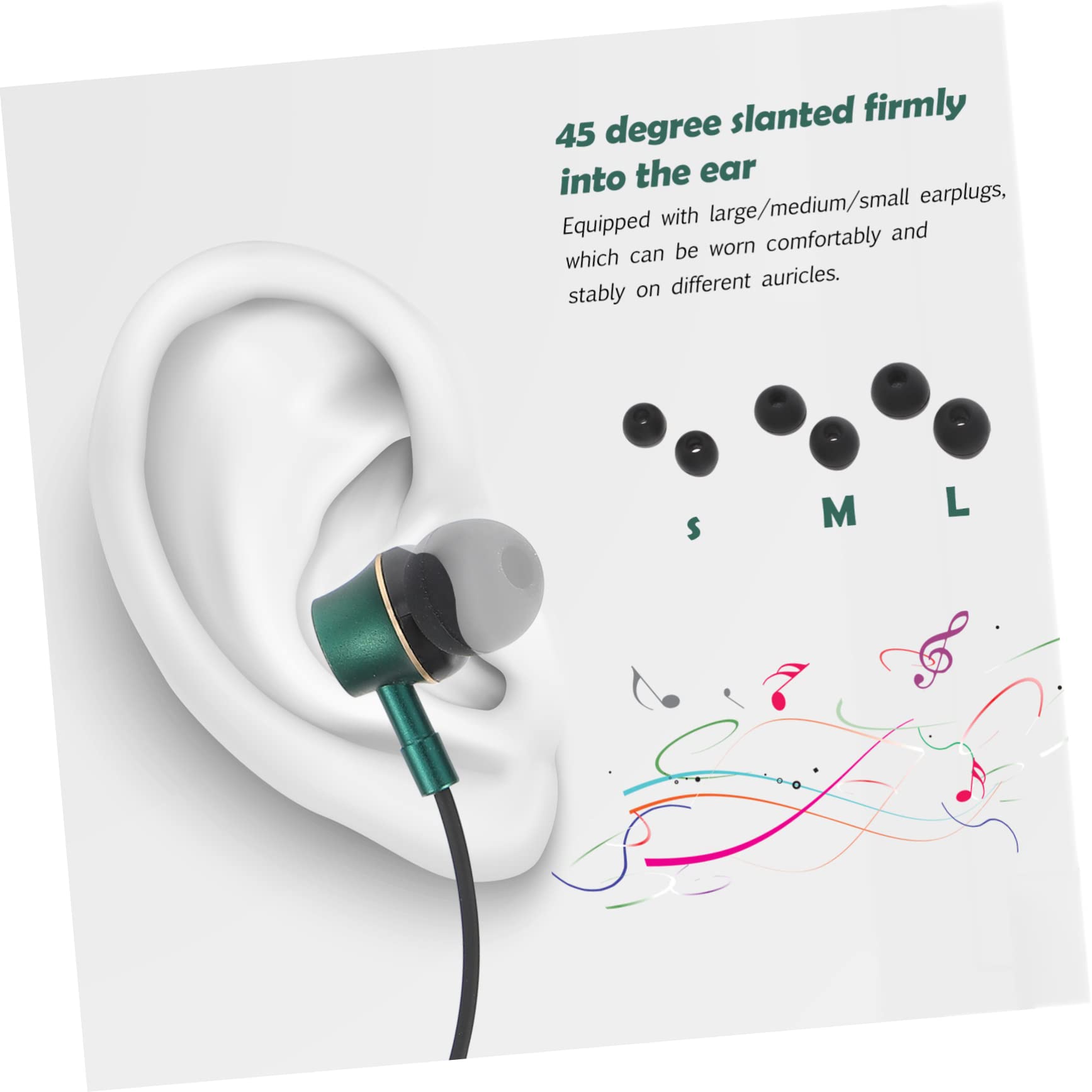 Angoily 5pezzi Auricolari Type-c Con Microfono Cuffie In-ear Antirumore Per Smartphone e Tablet Controllo Tre Tasti Comfort Ottimale e Suono Immersivo Per Musica e Chiamate