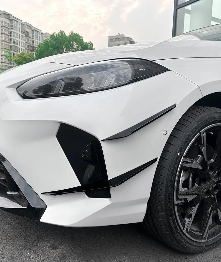 Spoiler Laterale Per Paraurti Anteriore Per Serie 1 F70 E Serie 2 F74 Per M-Sport 2024-2025(Glossy black)