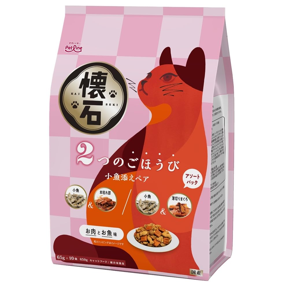 Amazon | ペットライン 懐石 2つのごほうび 小魚添えペア