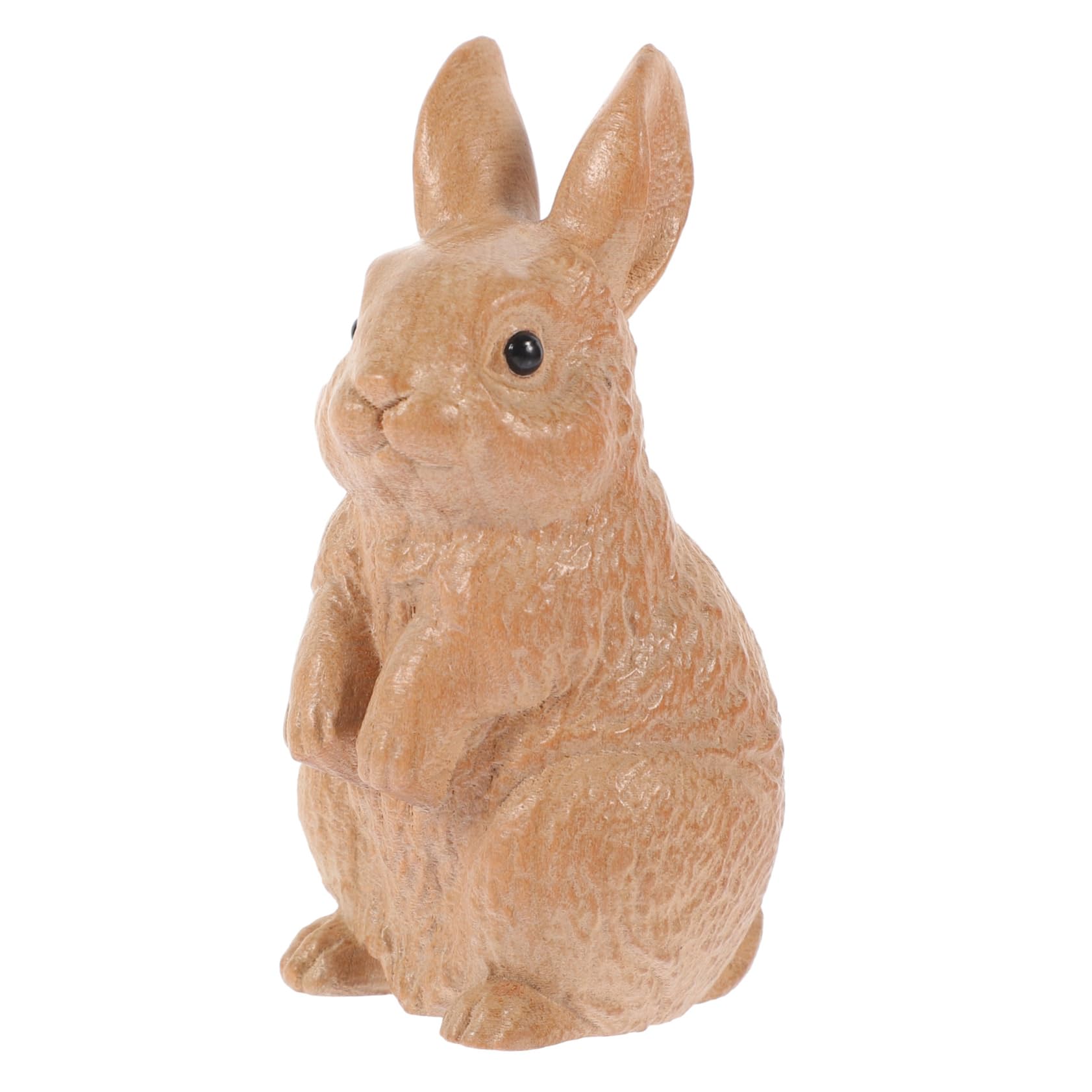 Alipis 3pezzi Decorazione Legno Forma Di Coniglio Statuetta Artigianale Per Pasqua Ornamentazione Per Casa e Giardino Per Amanti Degli Animali