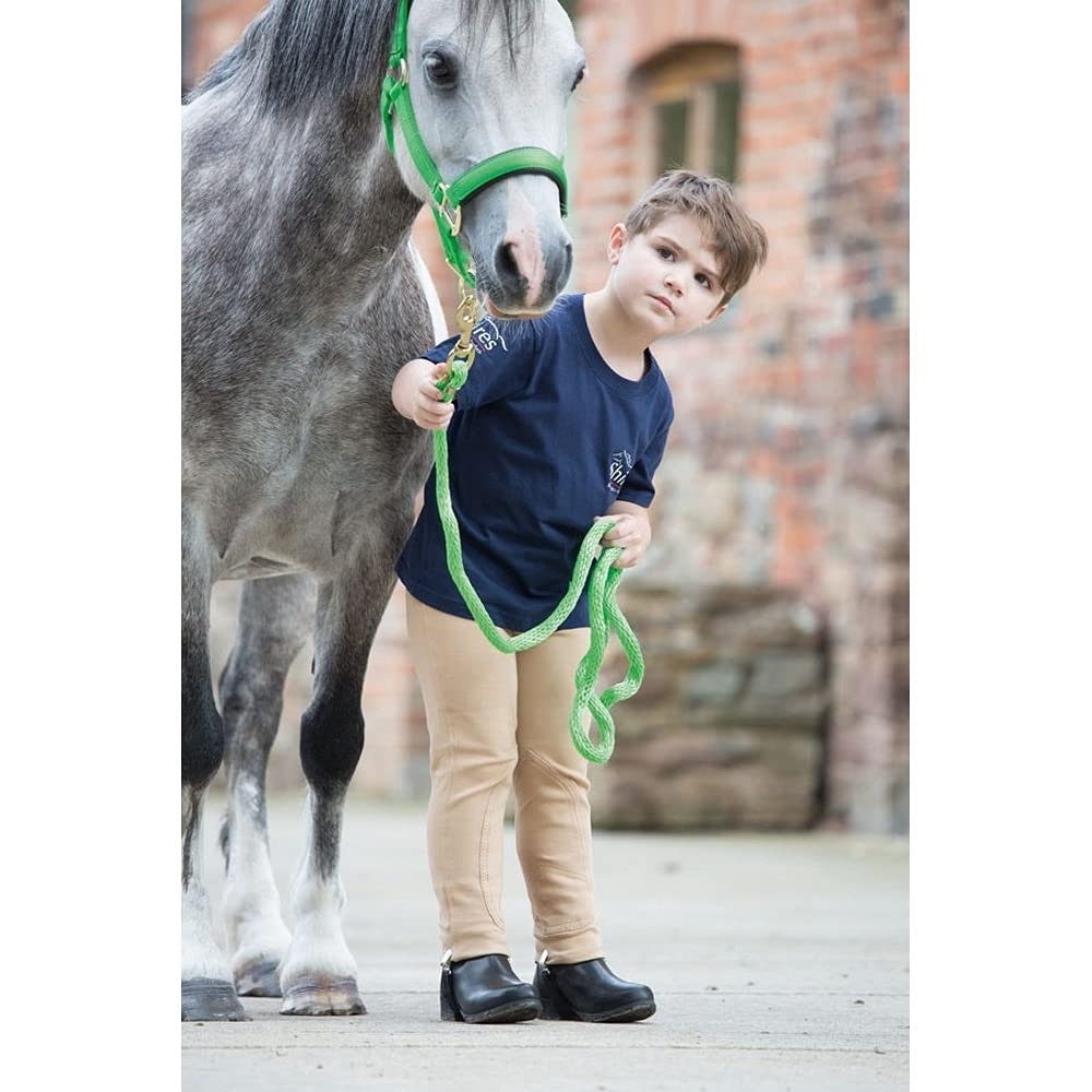 Shires Wessex Pantalon d'équitation pour garçon Beige ou noir, Noir , 9-10 ans