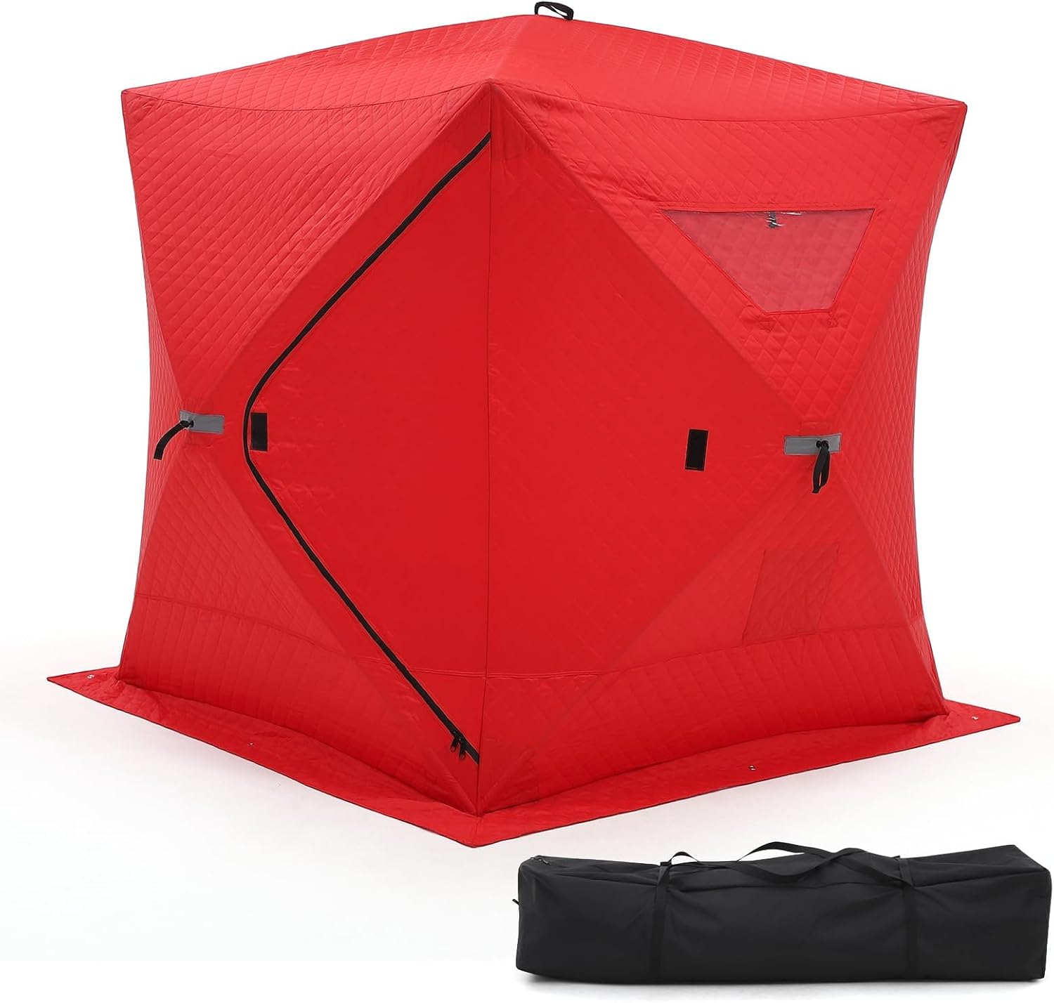 2-3/3-4/6-8 Person Ourdoor Portable Ice Shelter Pop-Up Ice Fishing Shanty Tent