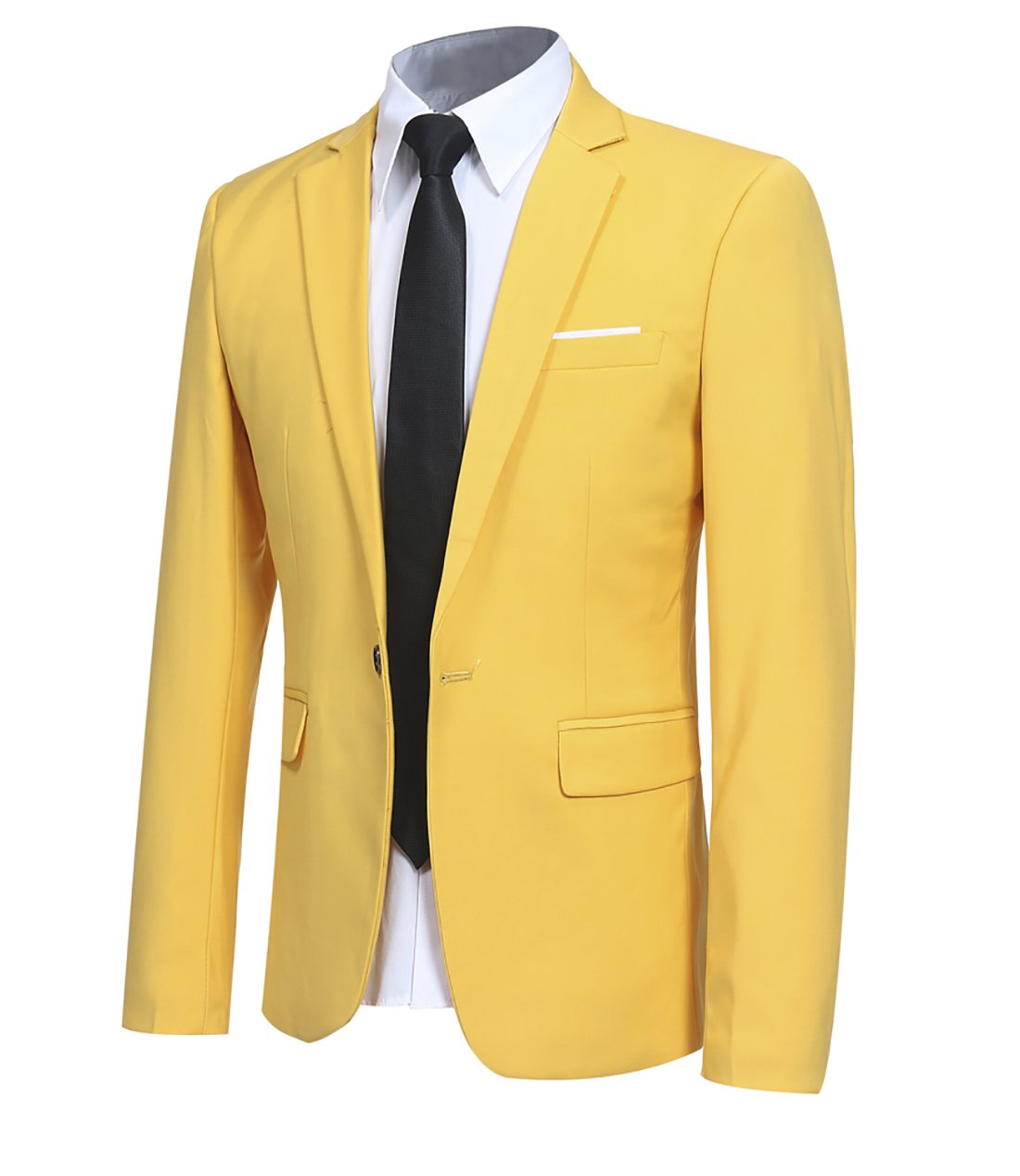 Allthemen Blazer da Uomo Slim Fit Formale Giacca da Abito One Button Monopetto Casual Tuxedo Suit Giacche Smart Blazer