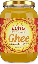 Manteiga Clarificada Lotus Ghee Douradinho 500g Sem Lactose