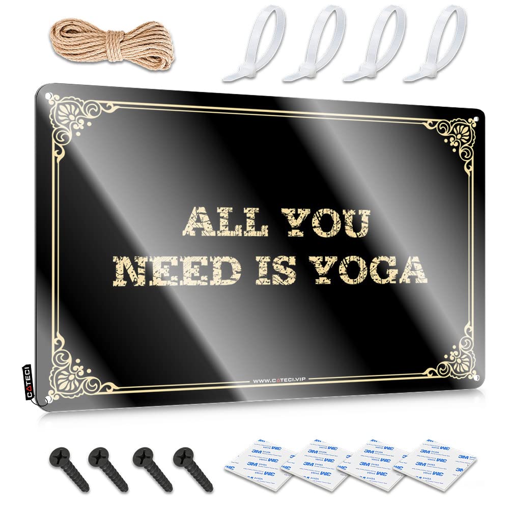 MWFKKADDB Bar Tin Signs Vintage All You Need Is Yoga Tin Sign Home Bar Metal Signs Hot Beer Tin Sign(30X40CM)