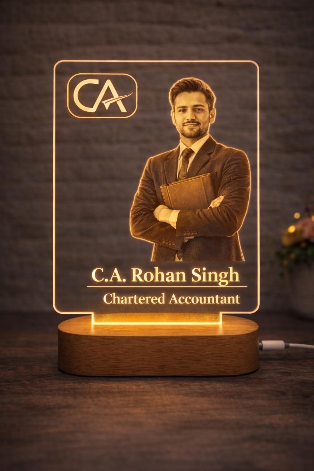 Personalized Photo LED Lamp - Custom Name & Gift -12