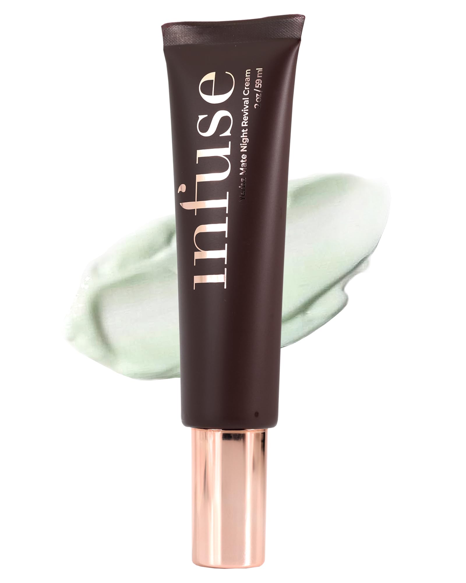 Infuse Skin Yerba Mate Night Revival Cream | Anti-Aging Moisturizer for Mature Skin | Hydrating & Firming with Peptides & Ceramides | Overnight Repair | 50ml