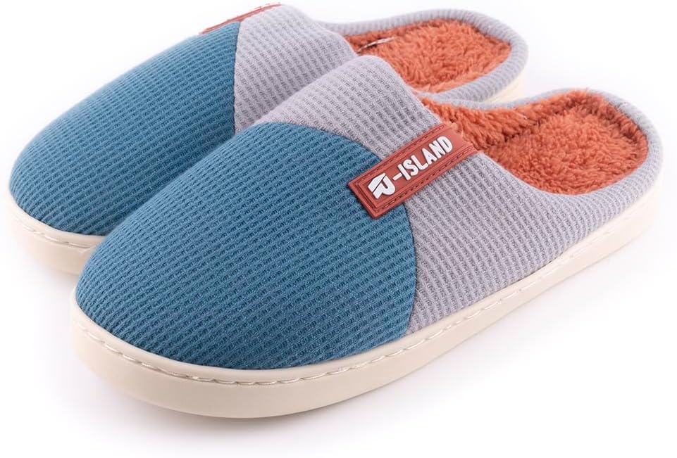 R-ISLANDSlippers for Women, Winter Shoes, PVC Sole, Non-Slip, Prevent Cold, Comfortable, Perfect for Home, Living Room, Bedroom