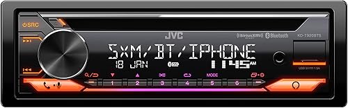 JVC KD-T920BTS - Estéreo de coche con Bluetooth, USB frontal, AUX, Amazon Alexa, SiriusXM Radio Ready, amplificador de alta potencia
