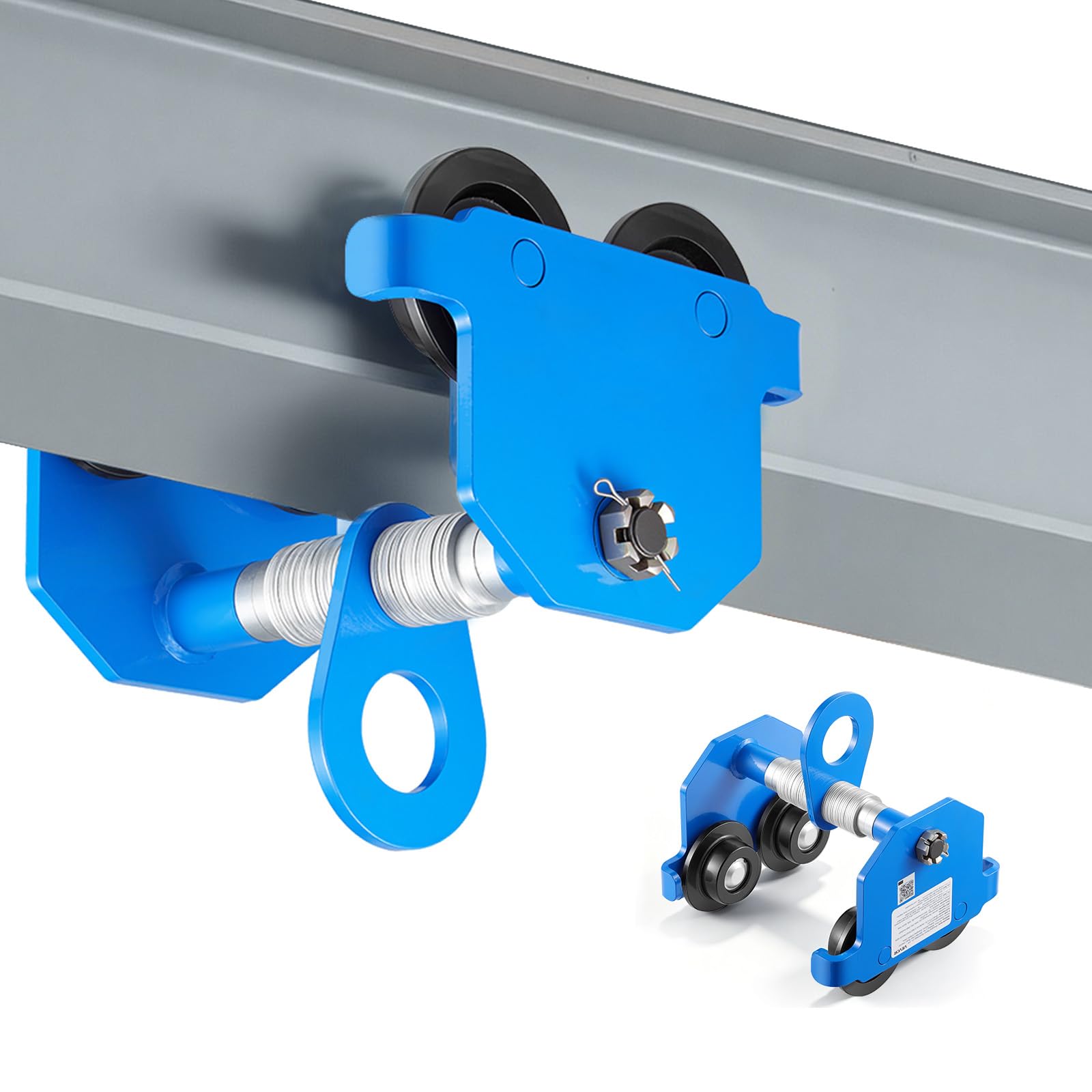 VEVOR 4 Wheel Trolley Assembly Rollers, 4 Pcs 1100 lbs Load, Dual Bearing Trolley Assembly for 1-5/8" Wide and All 1-5/8" or Taller Strut Channel, Heavy Duty Sliding Track System for Warehouse Garage — Amazon image 13