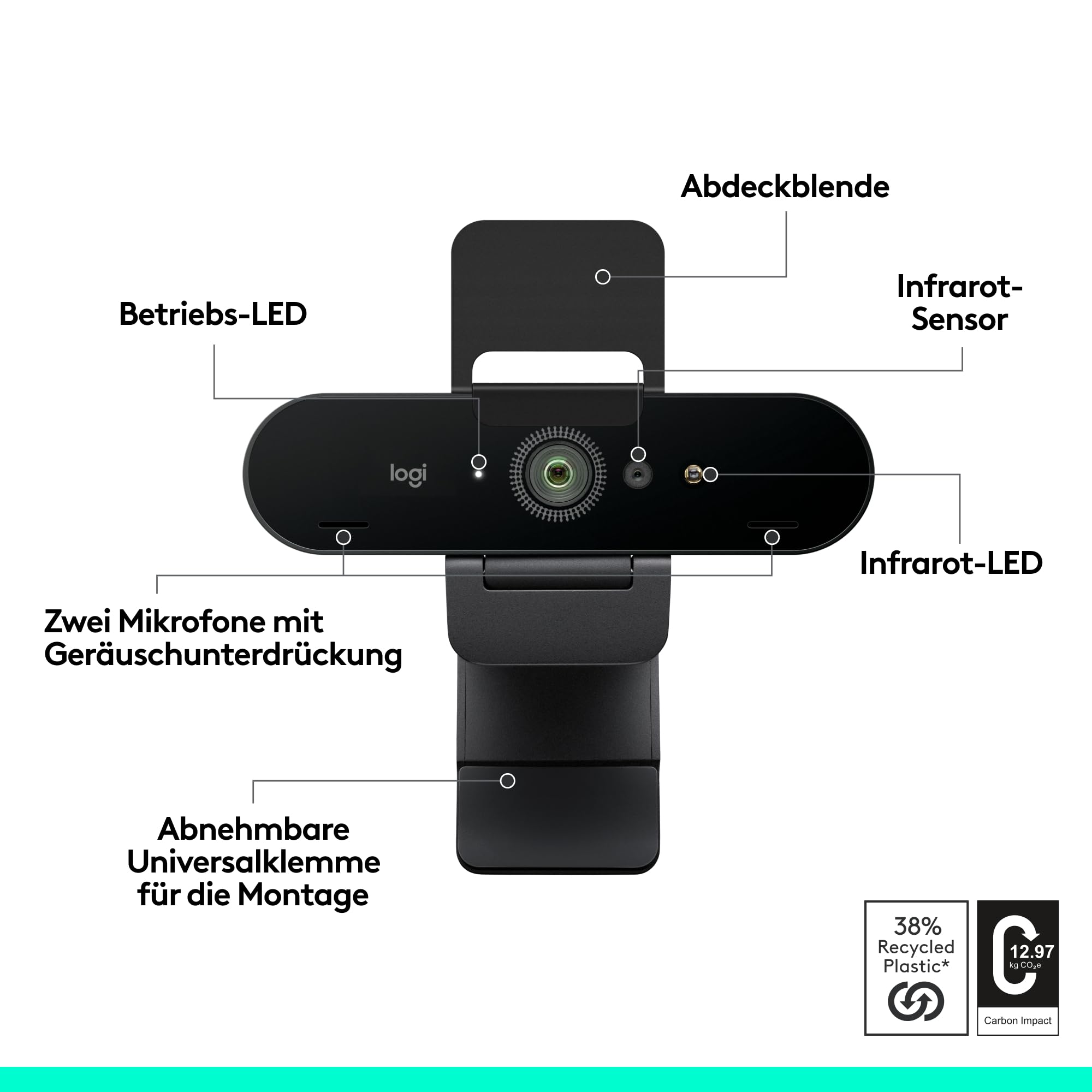 Logitech Brio Webcam 4K Ansicht 6
