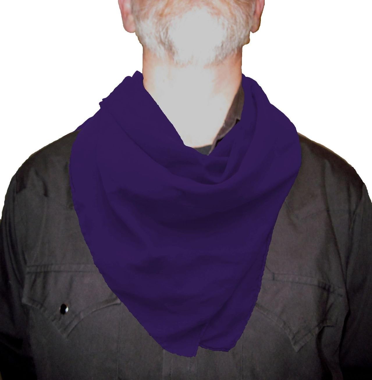 WTS-6 PLUM SOLID WILD RAG