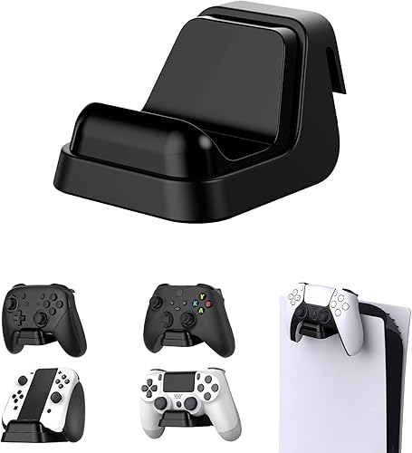 playvital Soporte de pared universal para controlador de juegos para PS5 y auriculares, soporte de pared para controlador de la serie Xbox, soporte