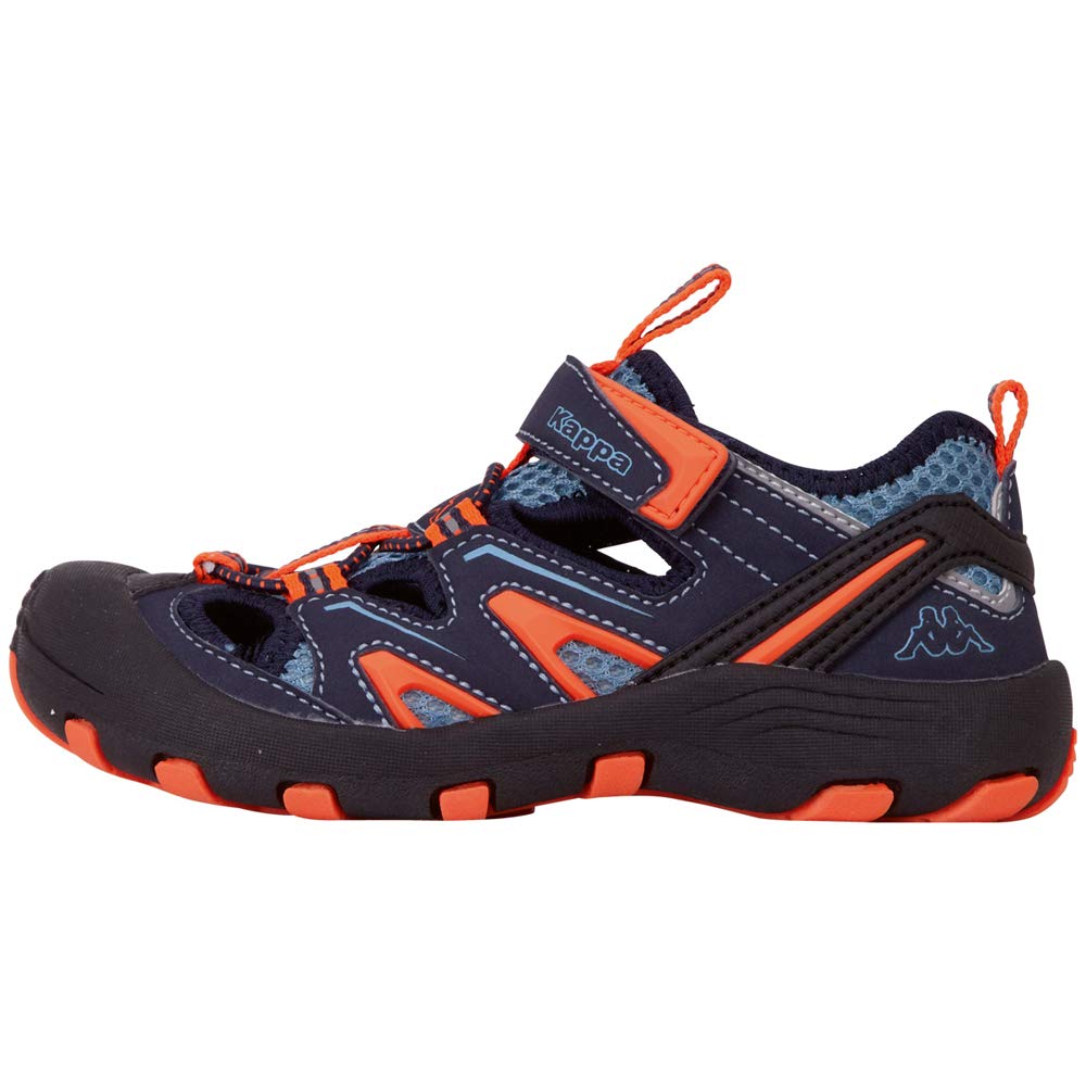 Kappa Reminder Kids Low-Top Sneakers, Blue (Navy/Orange 6744), 10 UK Child